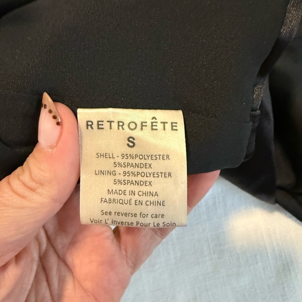 Retrofete Charity Black Gown Maxi Dress Halter Neck Party Formal Gala Prom Small - Picture 12 of 15